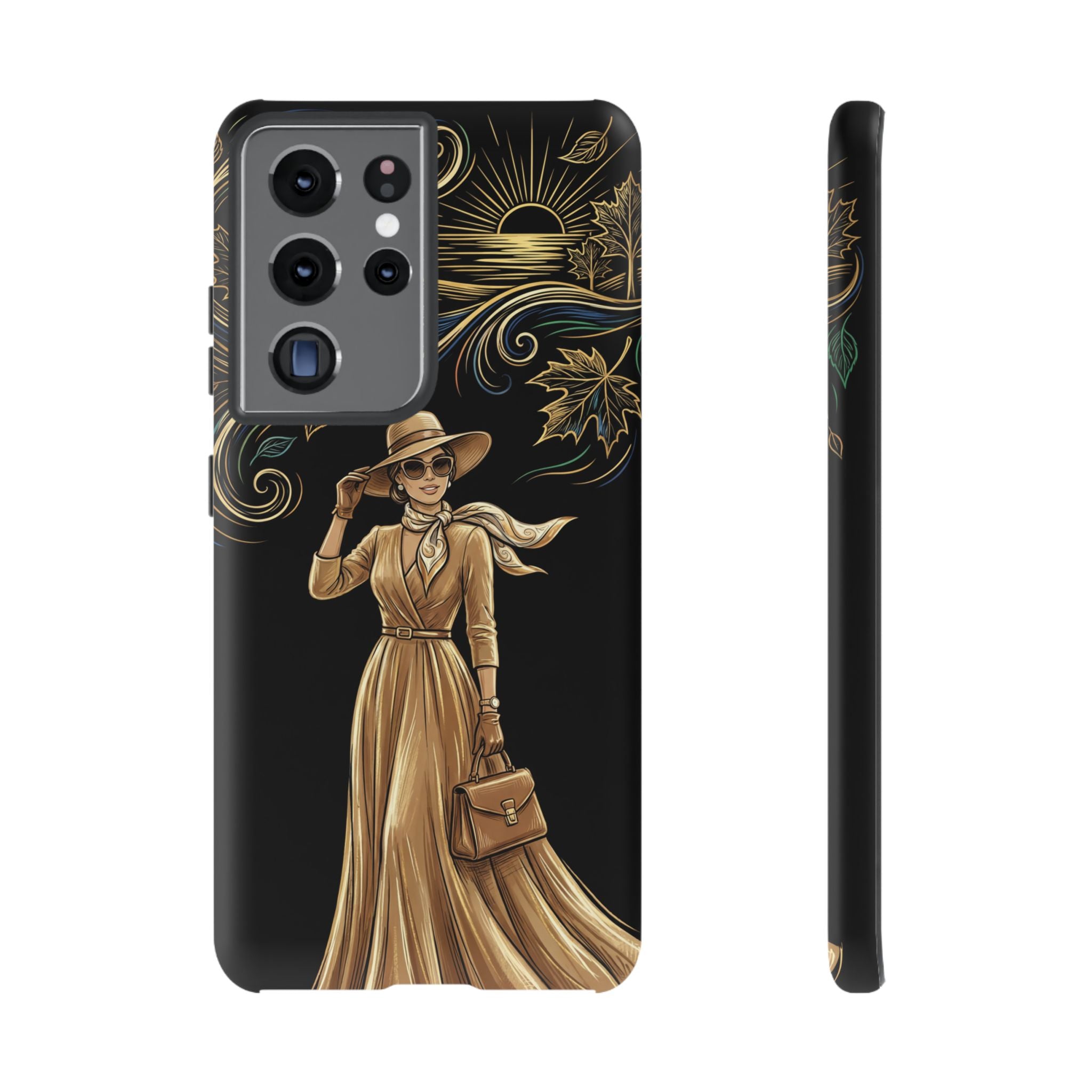 Vintage Autumn Lady Samsung Galaxy Phone Case