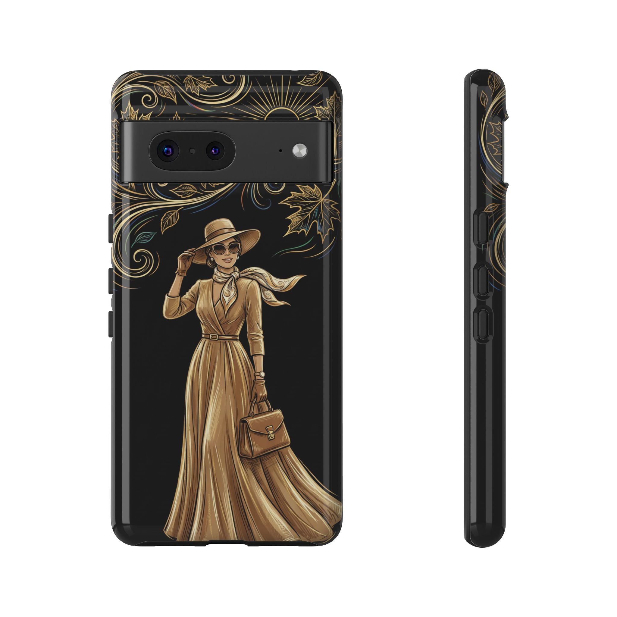 Vintage Autumn Lady Google Pixel Phone Case