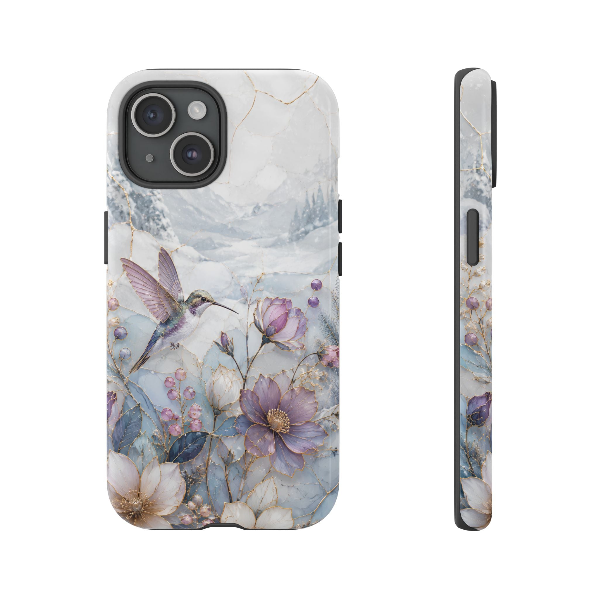 Hummingbird iPhone Case | Vintage Floral iPhone Case