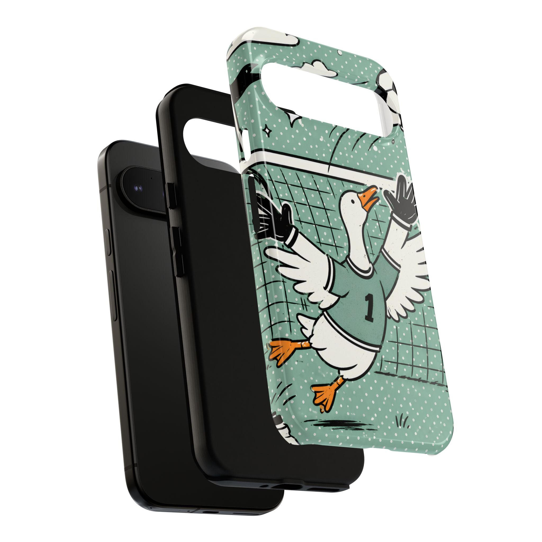 Goalkeeper Goose Google Pixel Phone Case | Funny Soccer Bird Cover