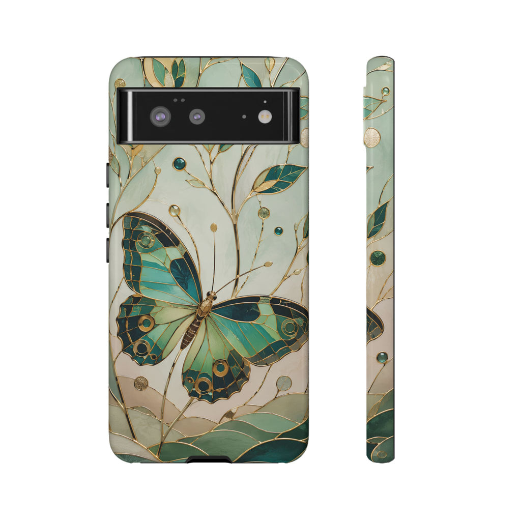 Butterfly Google Pixel Phone Case | Stained Glass Phone Case
