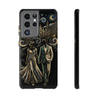 Romantic Night Walk Samsung Galaxy Phone Case | Elegant Couple Art