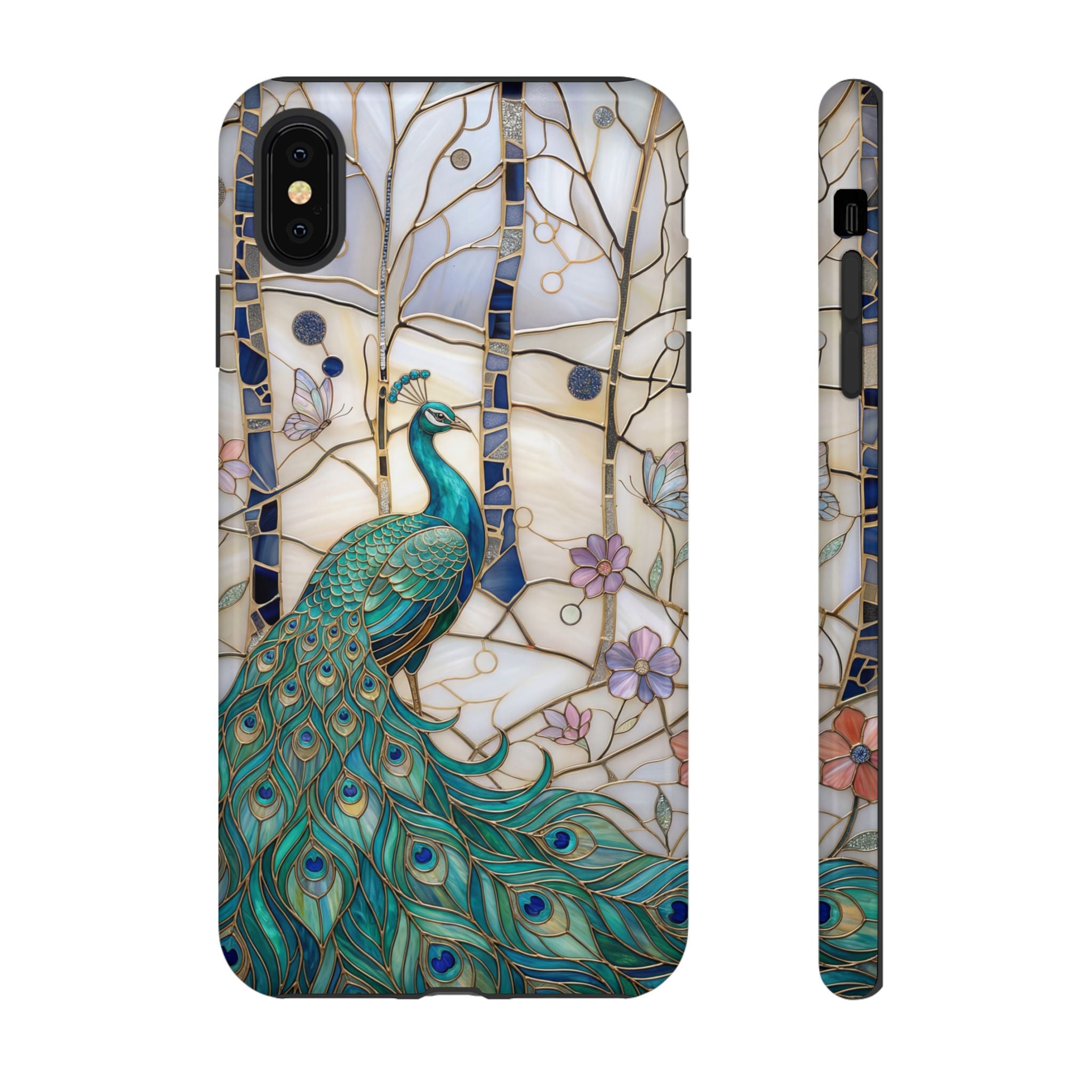 Peacock Stained Glass iPhone Case