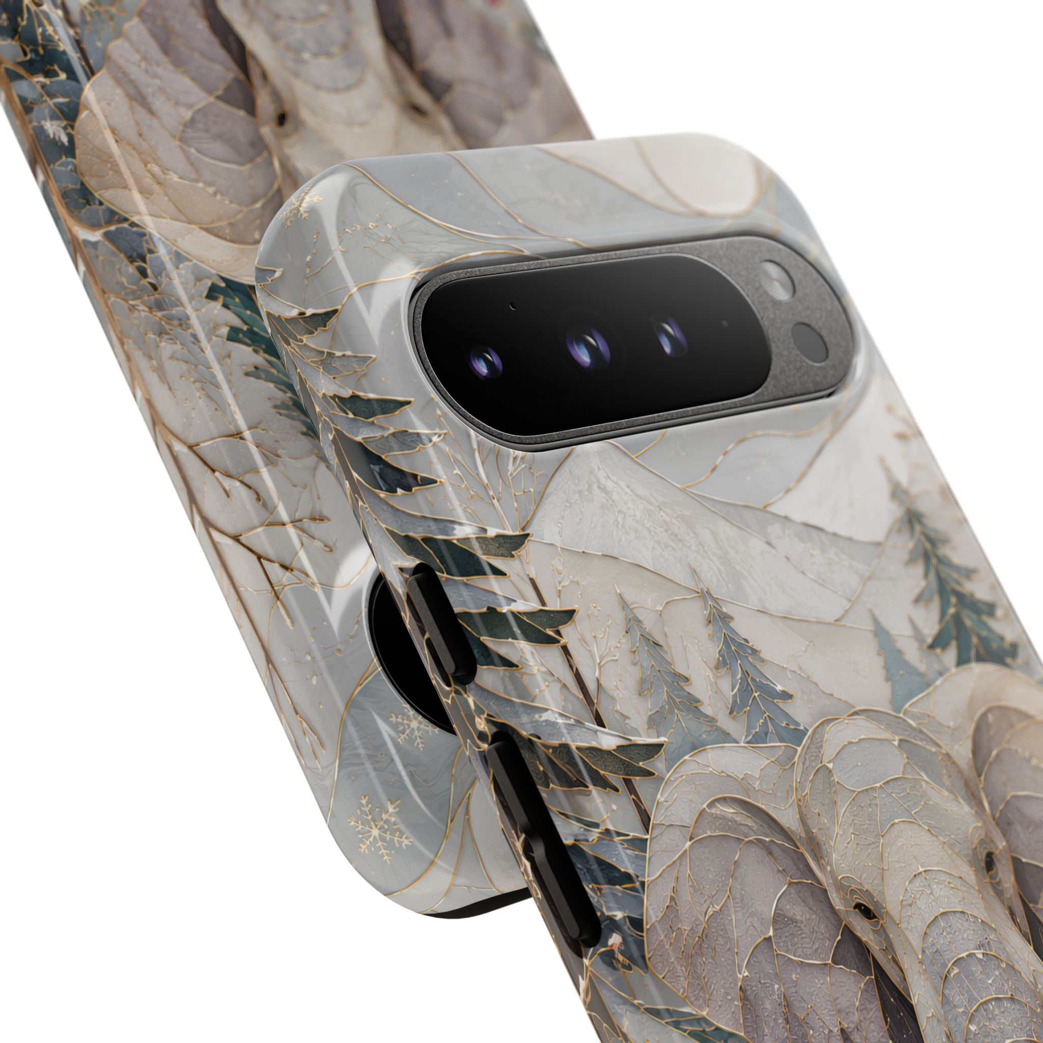 Elephant Google Pixel Phone Case | Winter Forest Phone Case