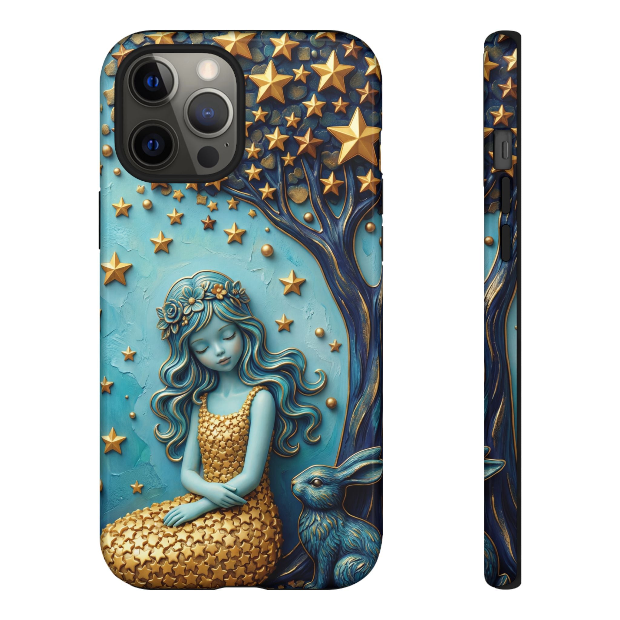 Dreamy Maiden & Star Tree iPhone Case