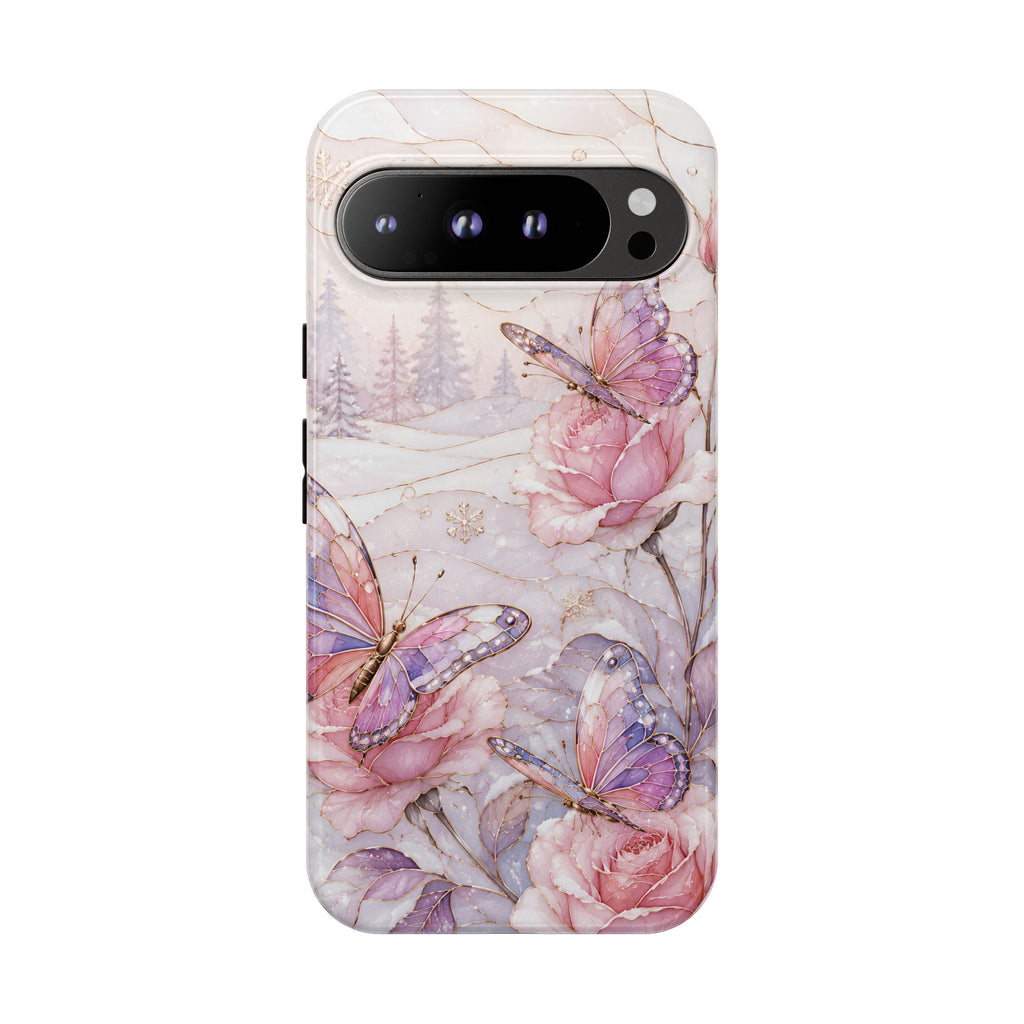 Butterfly Rose Google Pixel Phone Case | Floral iPhone Case
