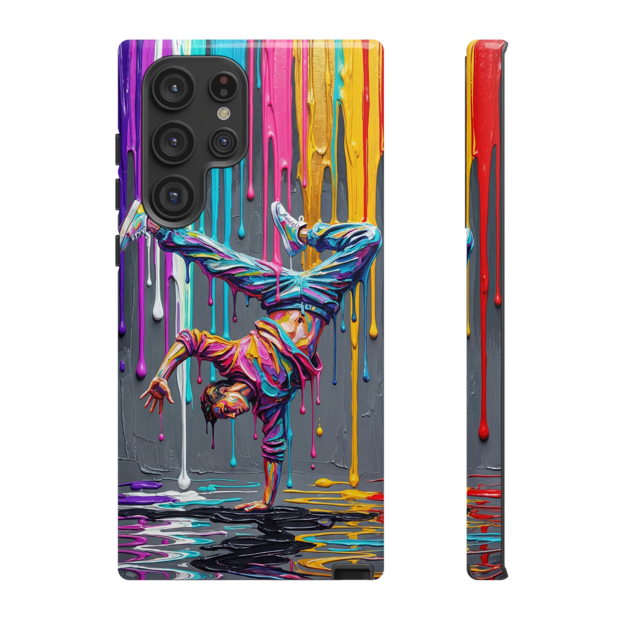 Colorful Breakdancer Graffiti Tough Samsung Galaxy Phone Case