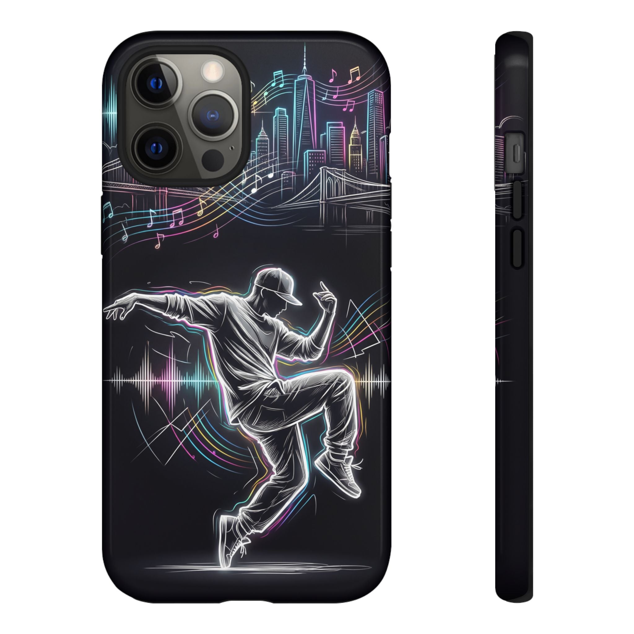 Dancer Neon Skyline iPhone Case