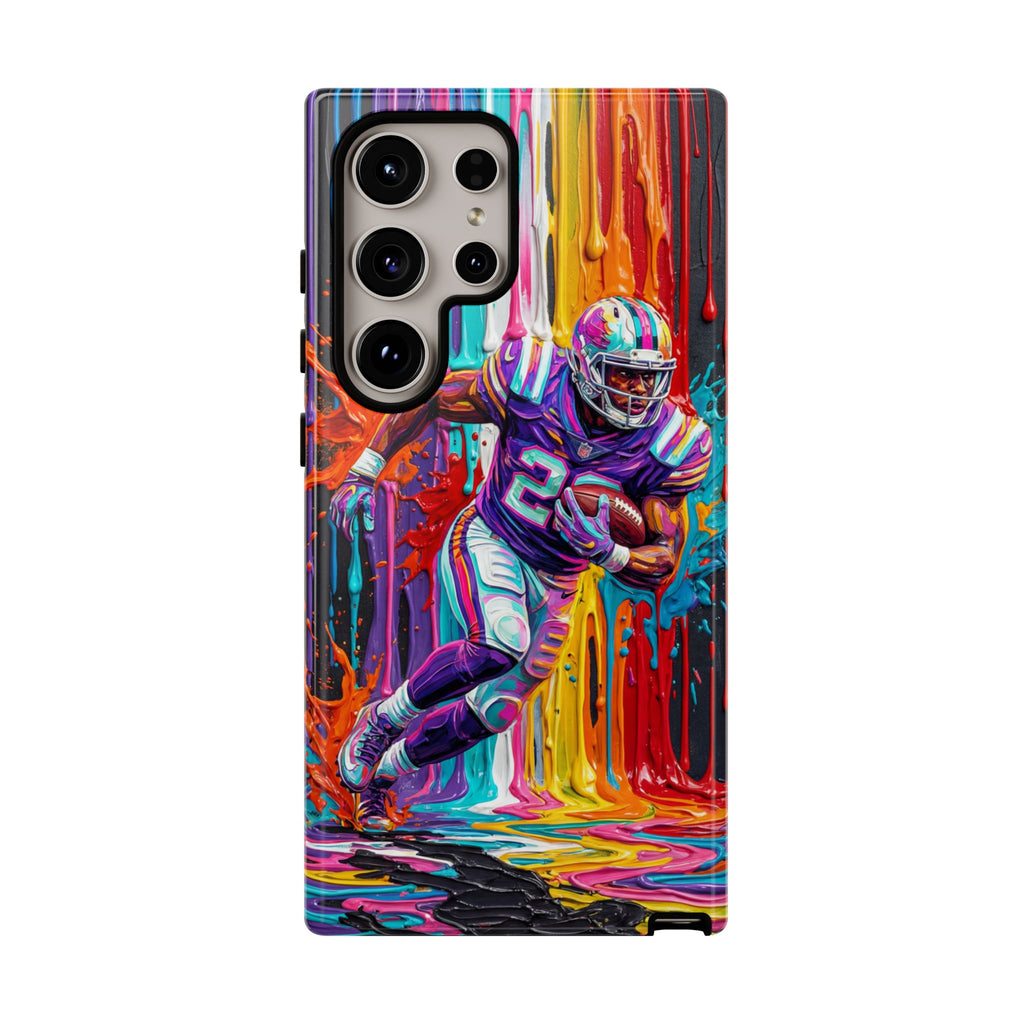 Vibrant American Football Runner Samsung Galaxy Phone Case