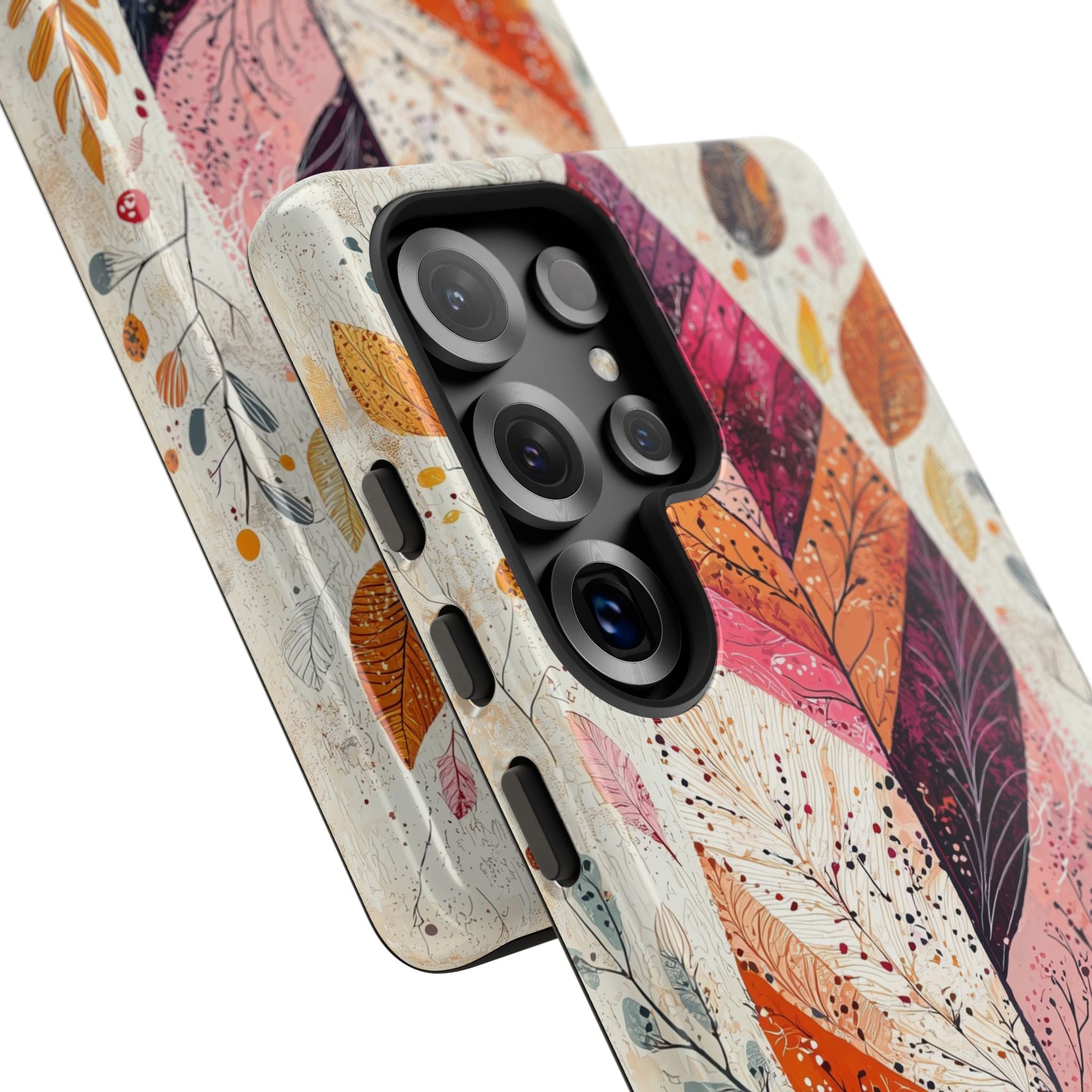 Autumn Leaf Tough Samsung Galaxy Case | Watercolour Feathered Fall Design