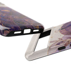 Purple Peacock Google Pixel Phone Case | Celestial Peacock Phone Case