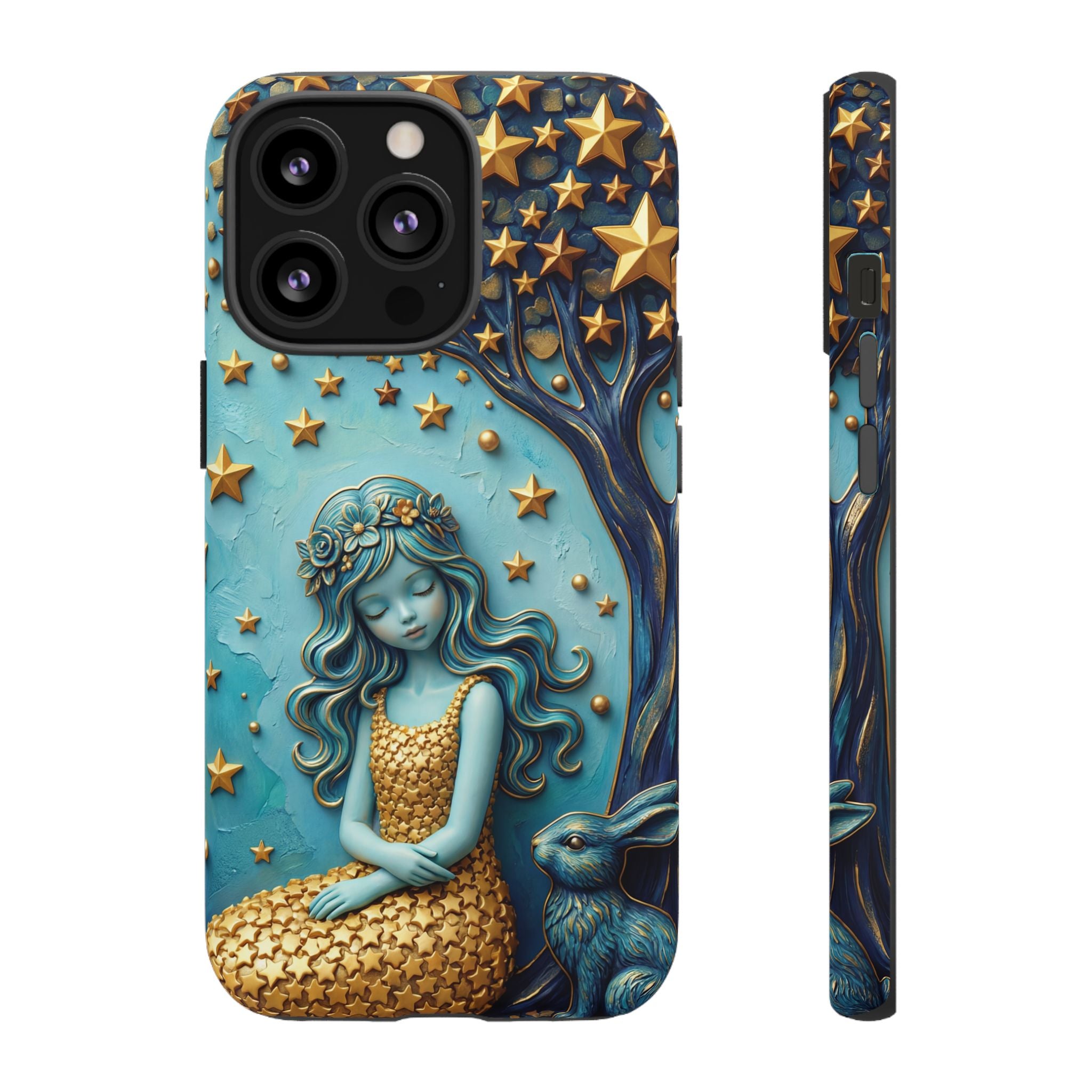 Dreamy Maiden & Star Tree iPhone Case