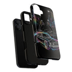 Neon Muscle Car MagSafe iPhone Case | Retro City Nightscape