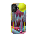 Neon Dreamscape Forest iPhone Case