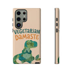 Cute Dinosaur Tough Samsung Galaxy Phone Case | Whimsical Meditating Dino Cover