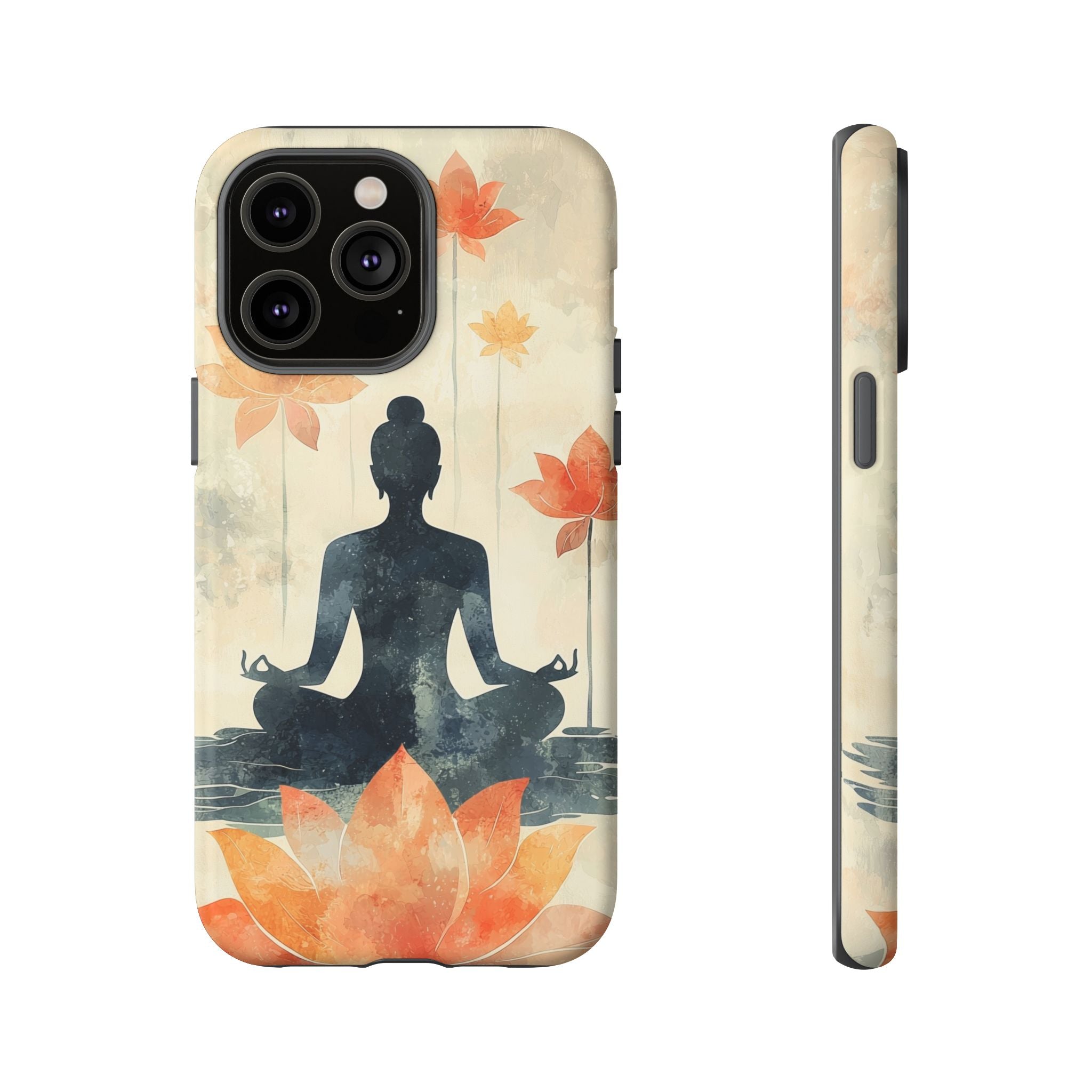 Yoga Lotus iPhone Case | Meditative Silhouette