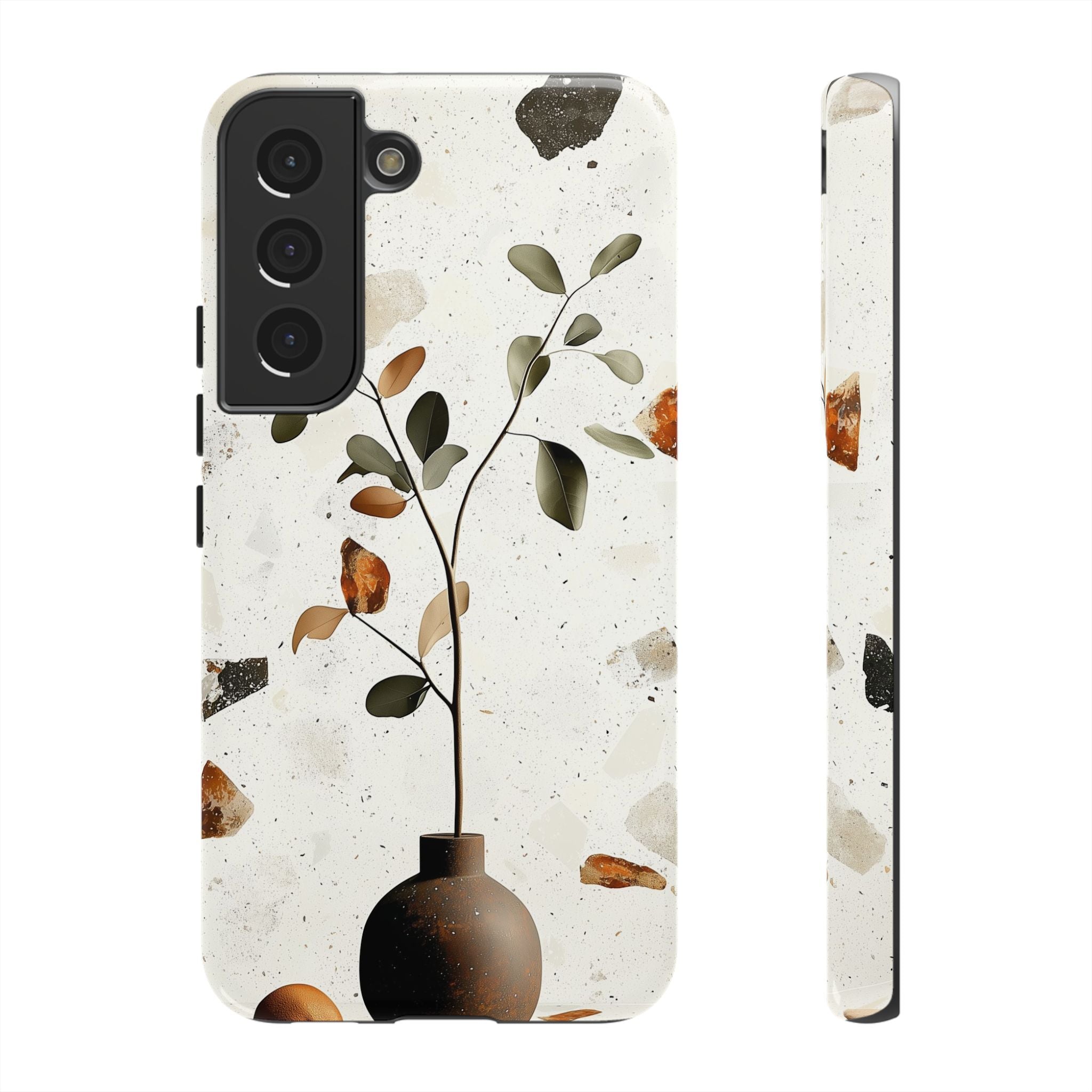 Floral Terrazzo Samsung Galaxy Case | Minimal Vase Botanical