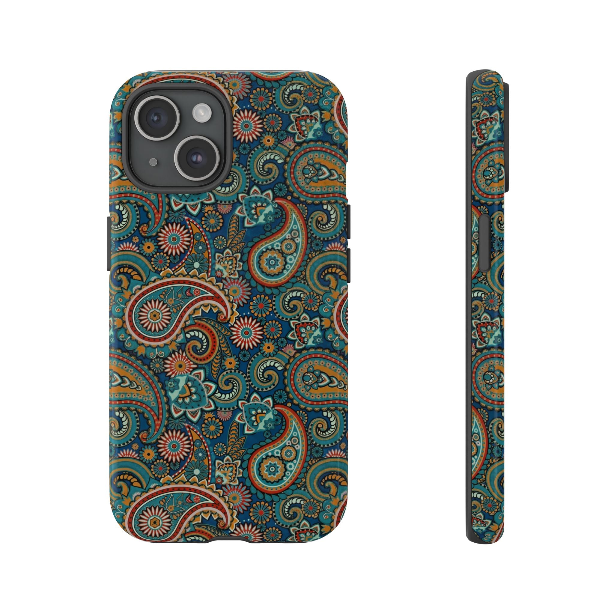 Batik Vibrant Paisley Protective Tough iPhone Case