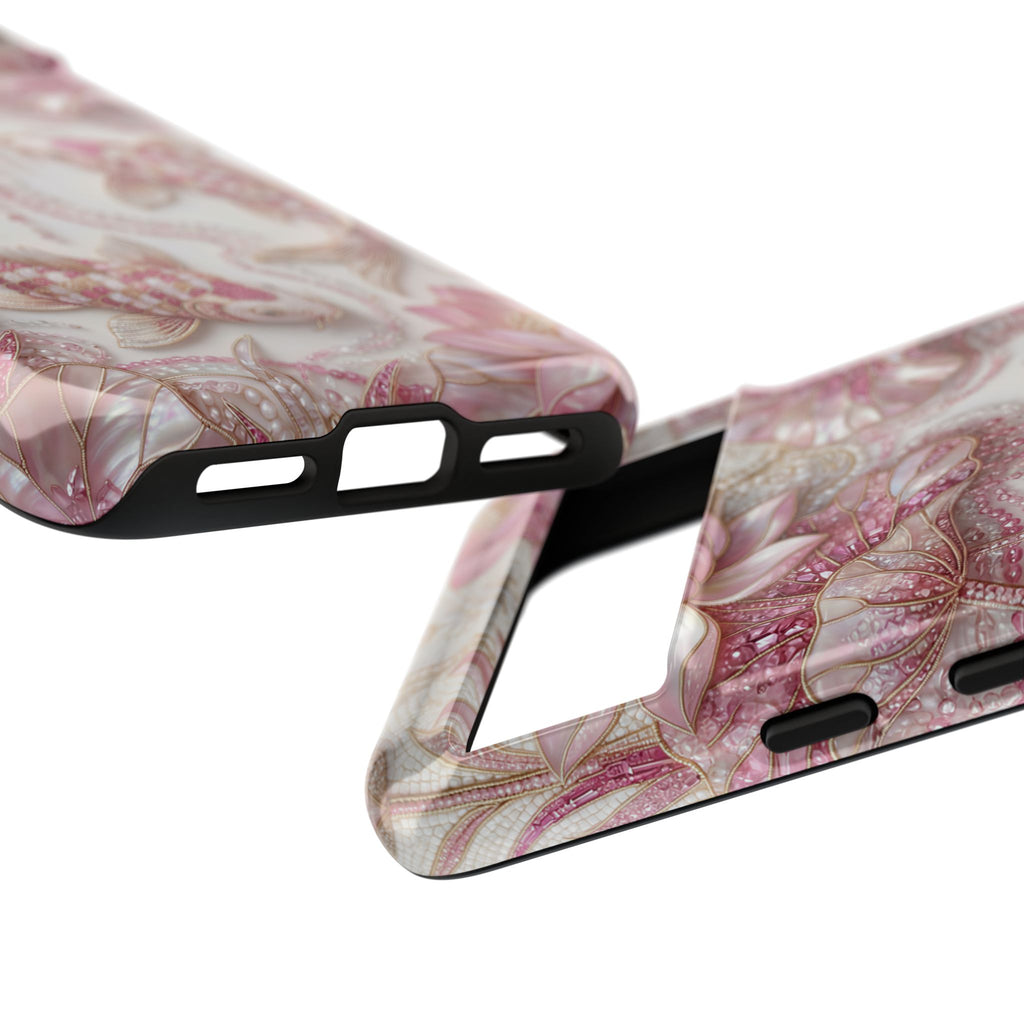 Koi Lotus Tough Case — Pink Floral Fish Google Pixel Phone Cover