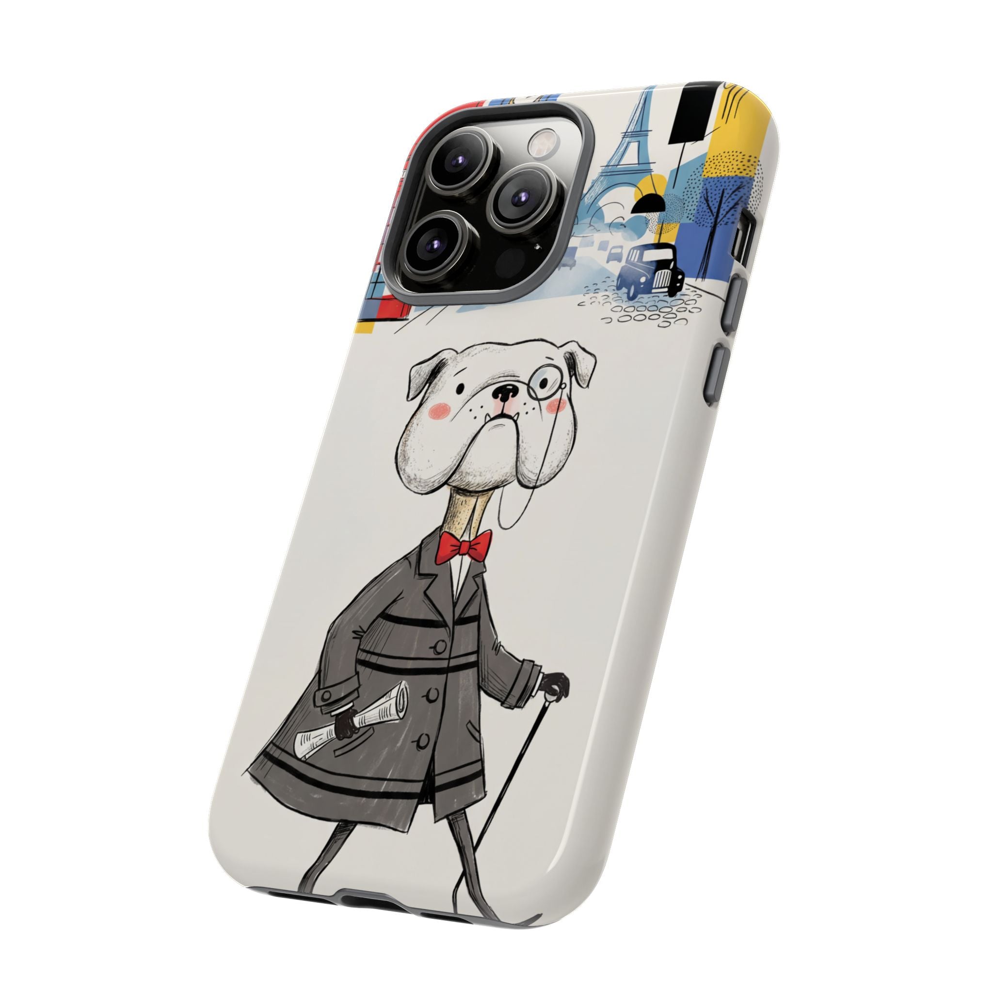 Vintage Dapper Gentleman Bulldog iPhone Case