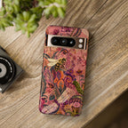 Vintage Floral Tough Google Pixel Phone Case | Boho Paisley Bee Cover