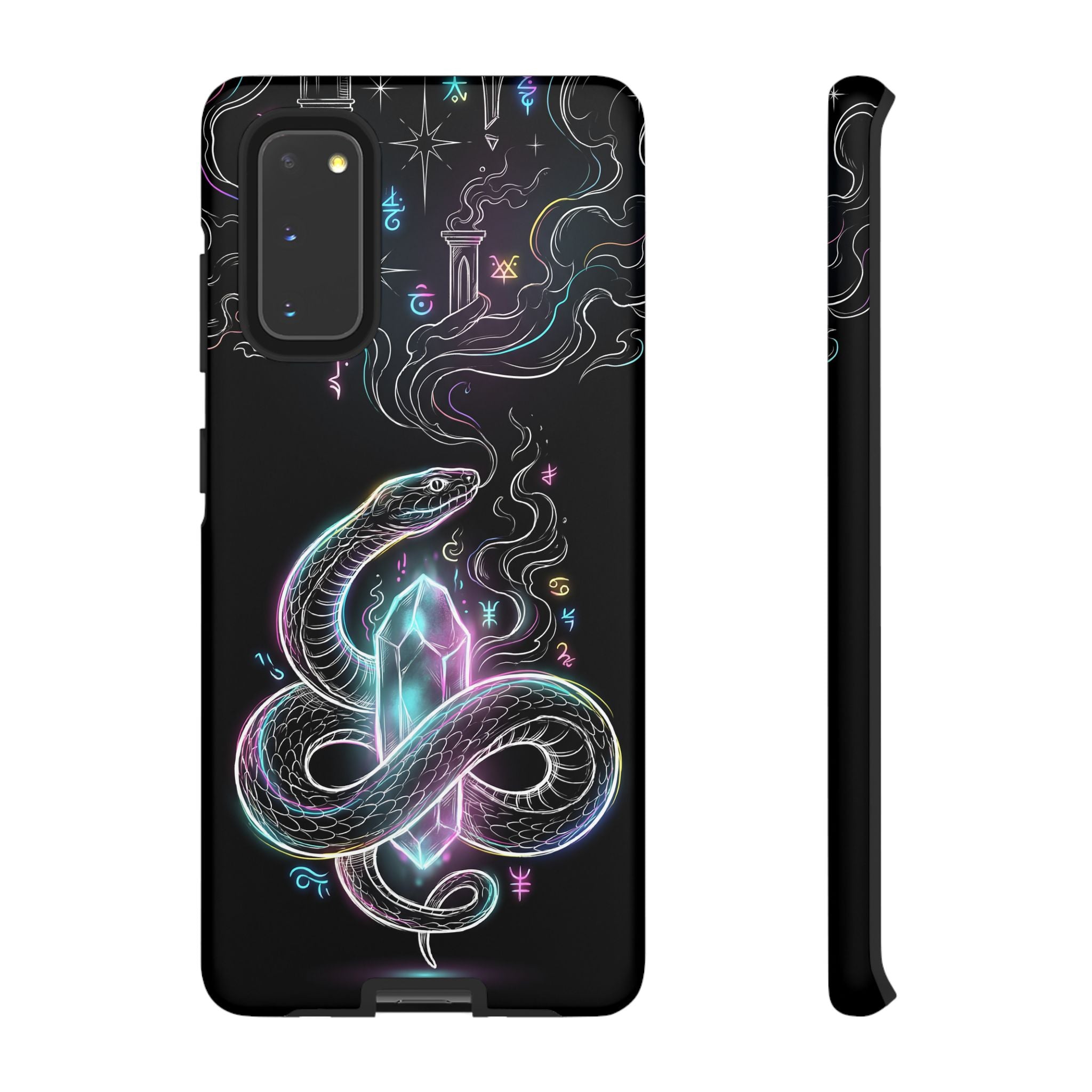 Neon Occult Mystic Snake Crystal Samsung Galaxy Phone Case