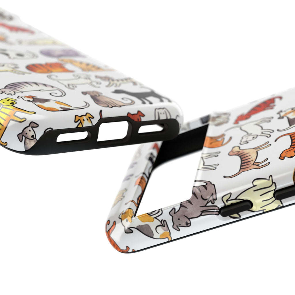 Dog Pattern Google Pixel Case | Cute Colourful Dogs