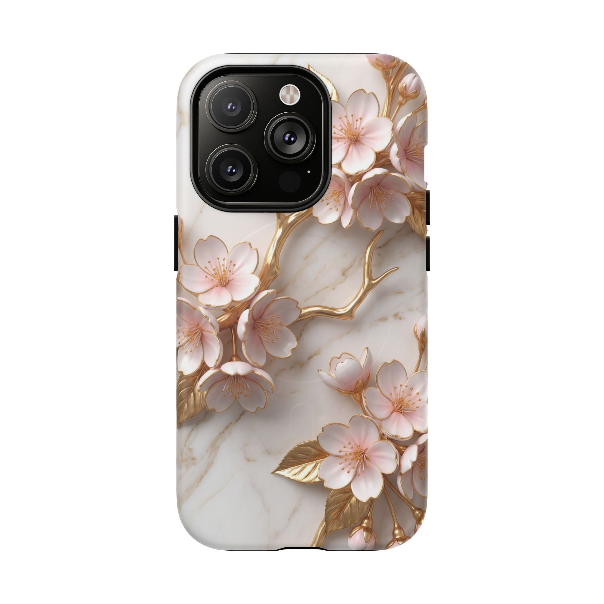 Floral Cherry Blossom MagSafe Phone Case — Tough Protective iPhone Cover
