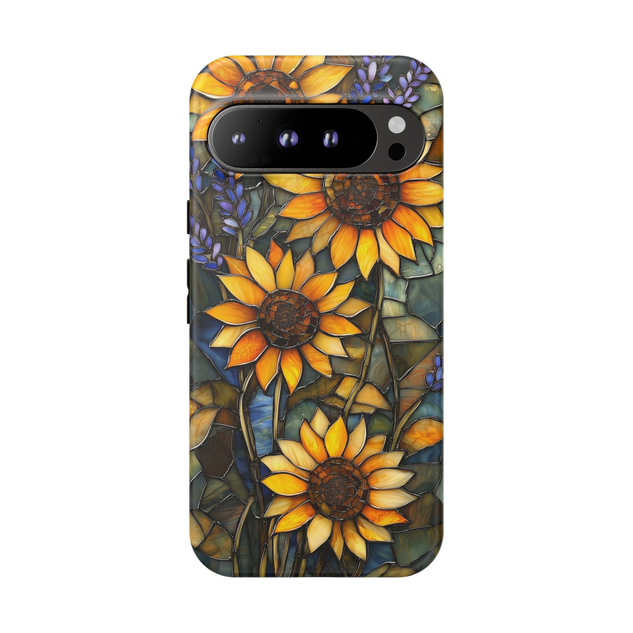 Sunflower Stained Glass Tough Google Pixel Case