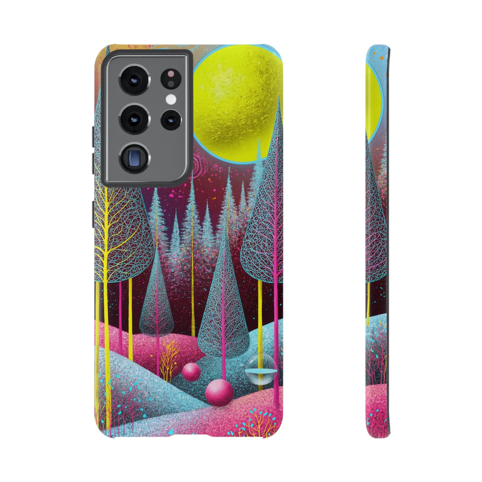 Neon Dreamscape Forest Samsung Galaxy Case