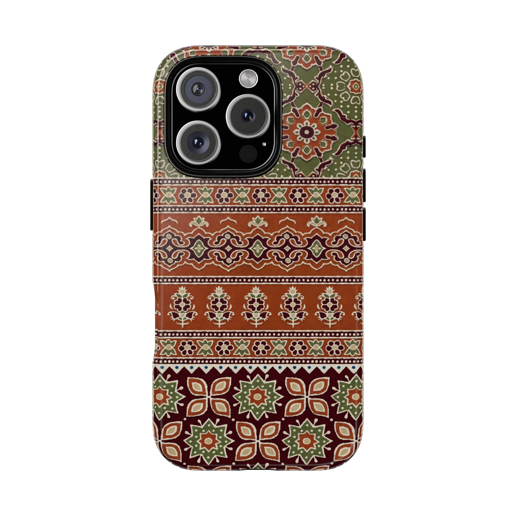 Batik Floral Protective iPhone Case