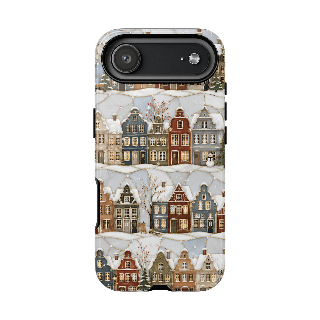 Winter Village iPhone Case | Snowy Town iPhone Case