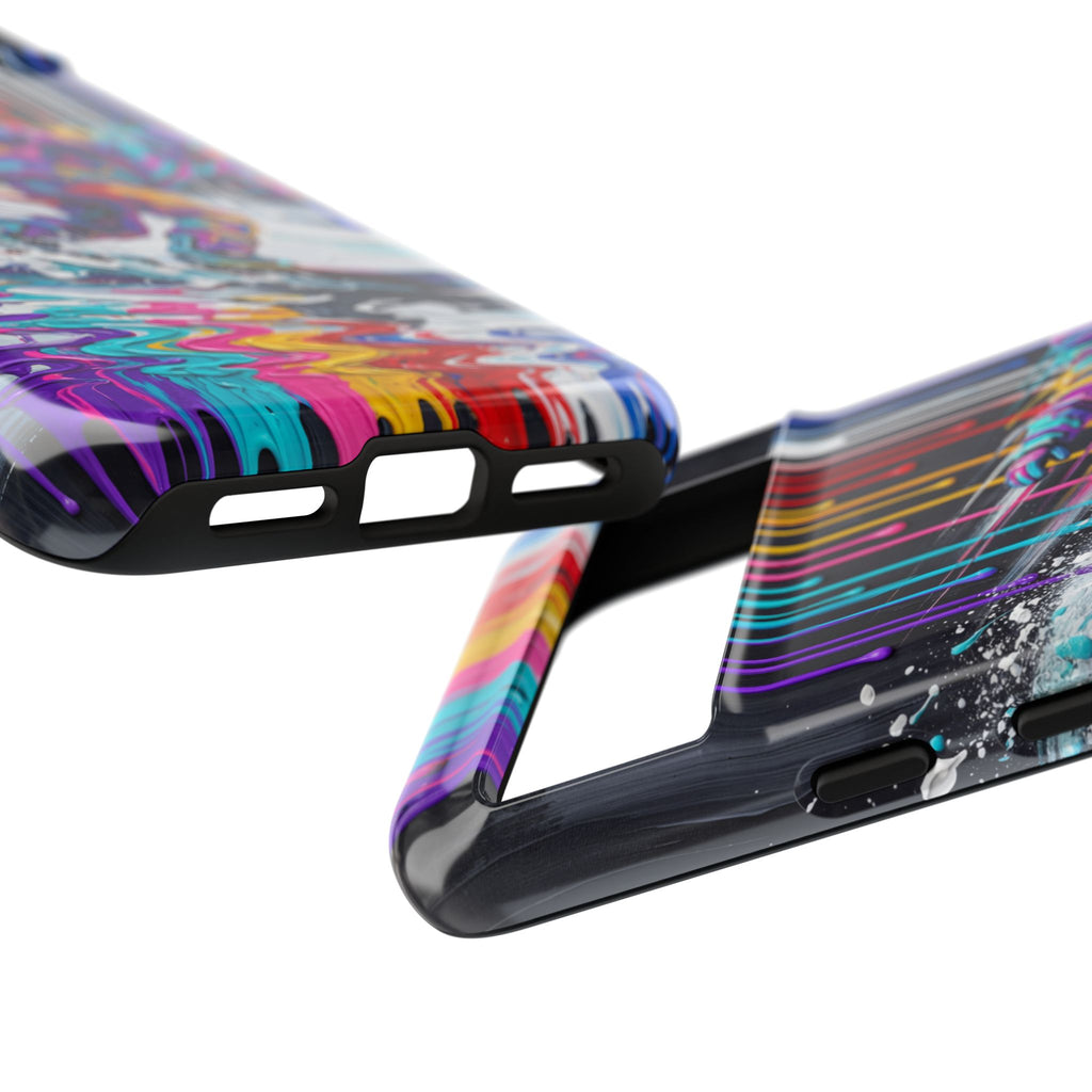 Colourful Snowboarder Art Google Pixel Phone Case