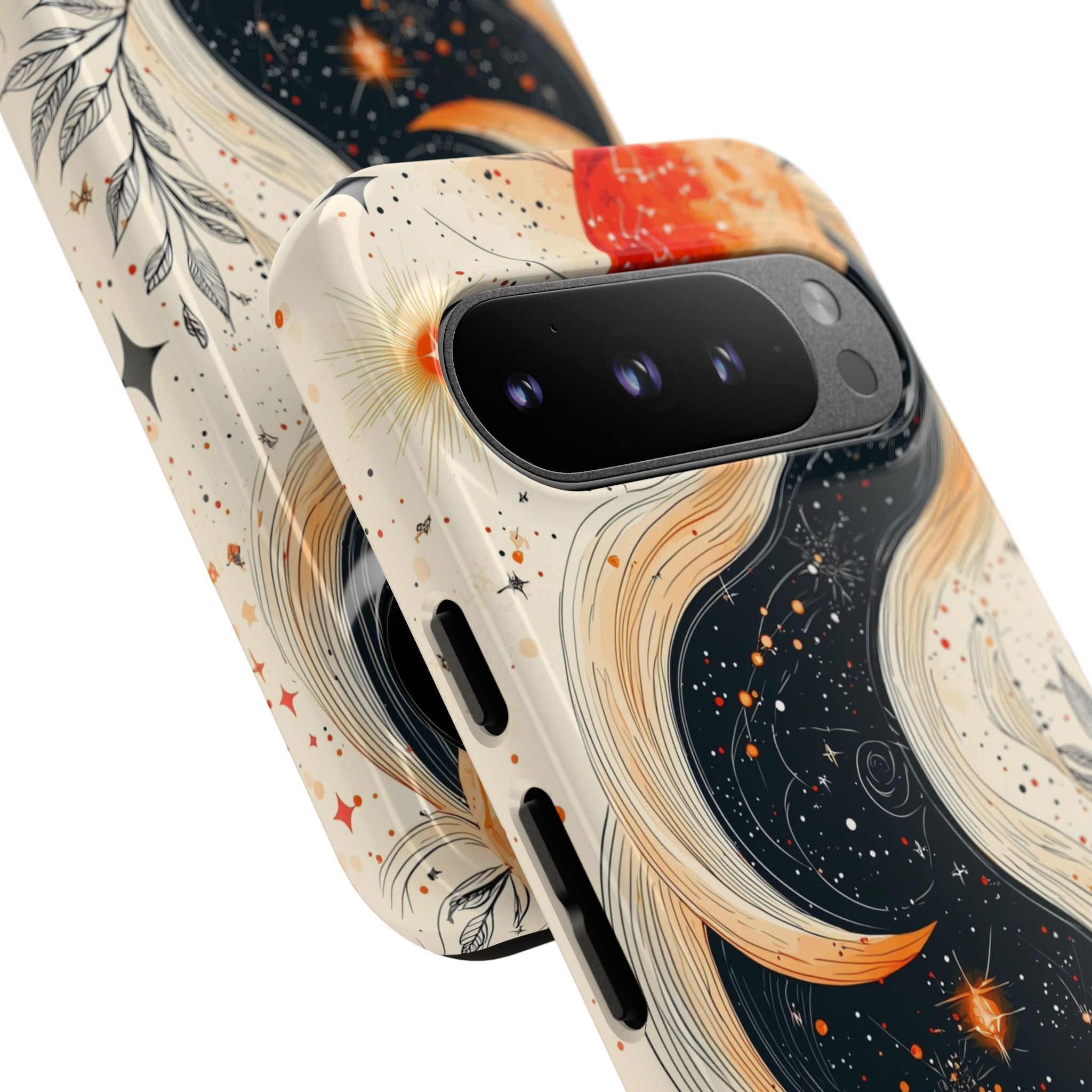 Astrology Galaxy Google Pixel Case | Red Moon Celestial