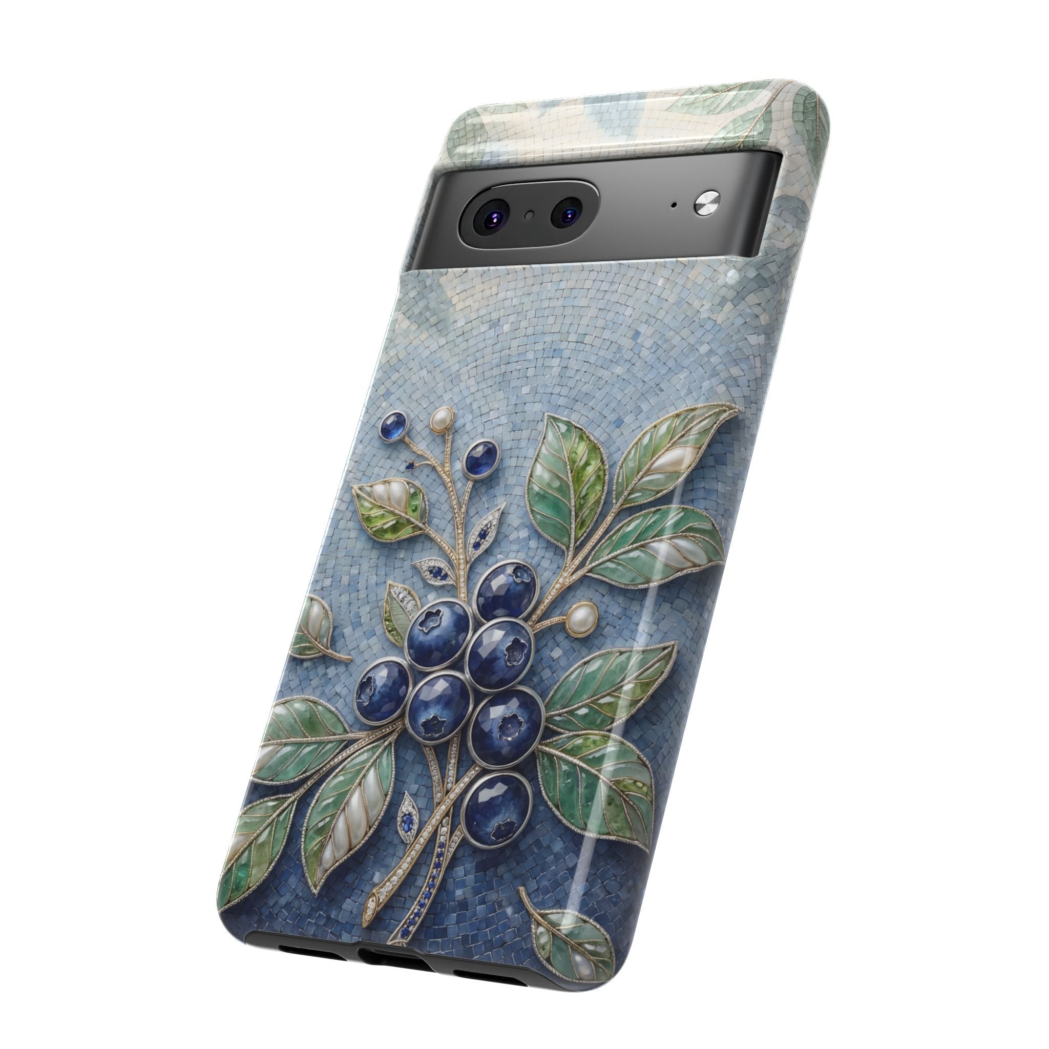 Blueberry Botanical Tough Google Pixel Phone Case | Floral Protective Phone Cover