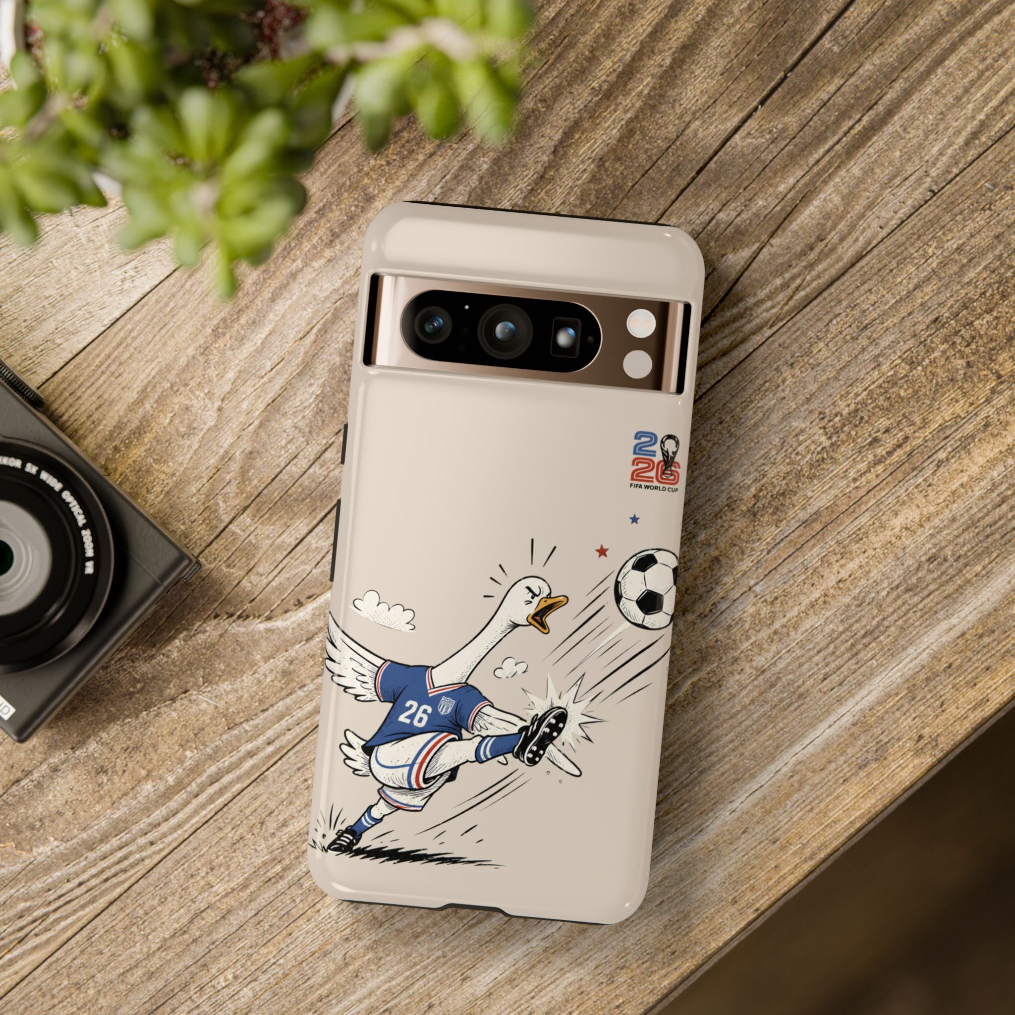 Soccer Goose Google Pixel Phone Case | Funny Sports Bird Cover