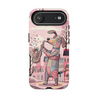 Saxophone Dog iPhone Case | Cute Pink Musical Art Protective Case