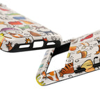 Cat Pattern Tough Google Pixel Case | Colourful Cartoon Cats