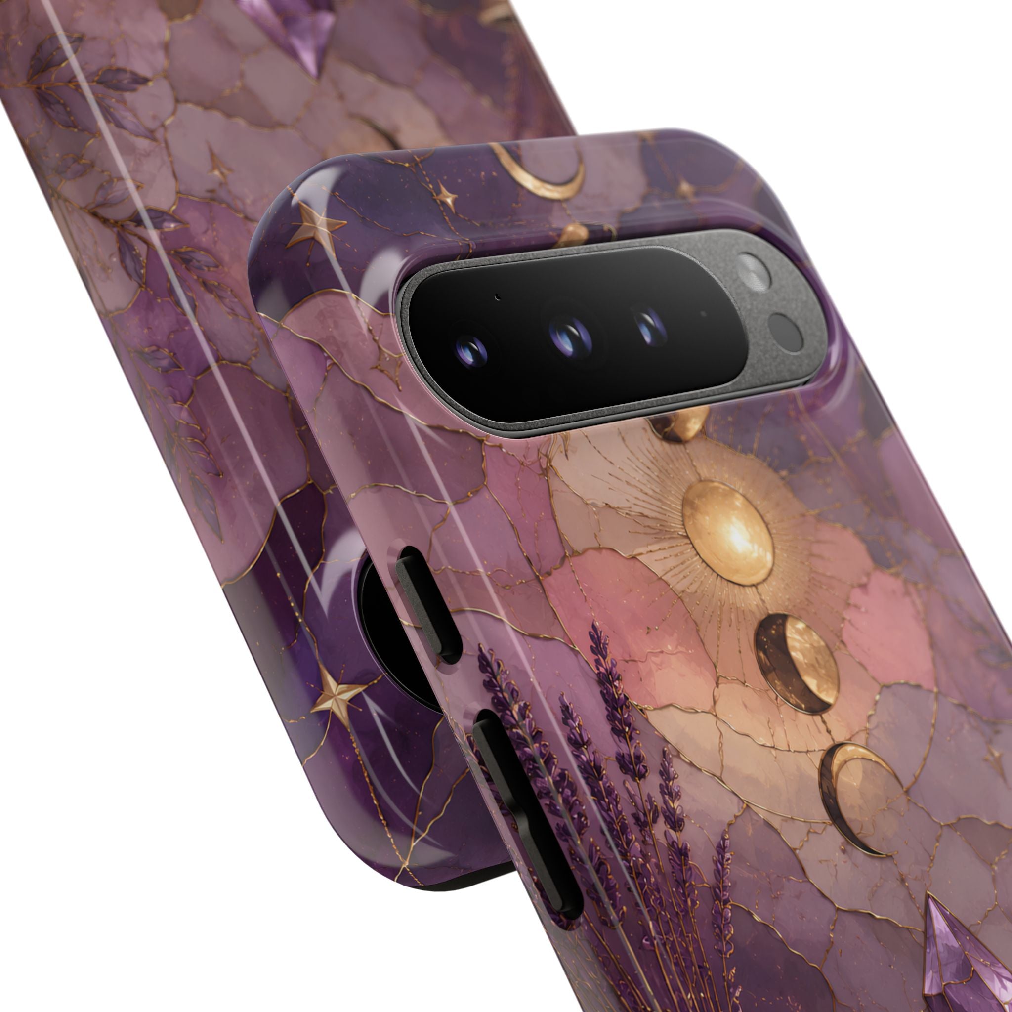 Crystal Moon Google Pixel Phase Phone Case | Witchy Floral Phone Case