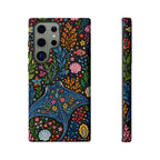 Manta Ray Floral Samsung Galaxy Phone Case | Colorful Underwater Sea Life Protective Cover
