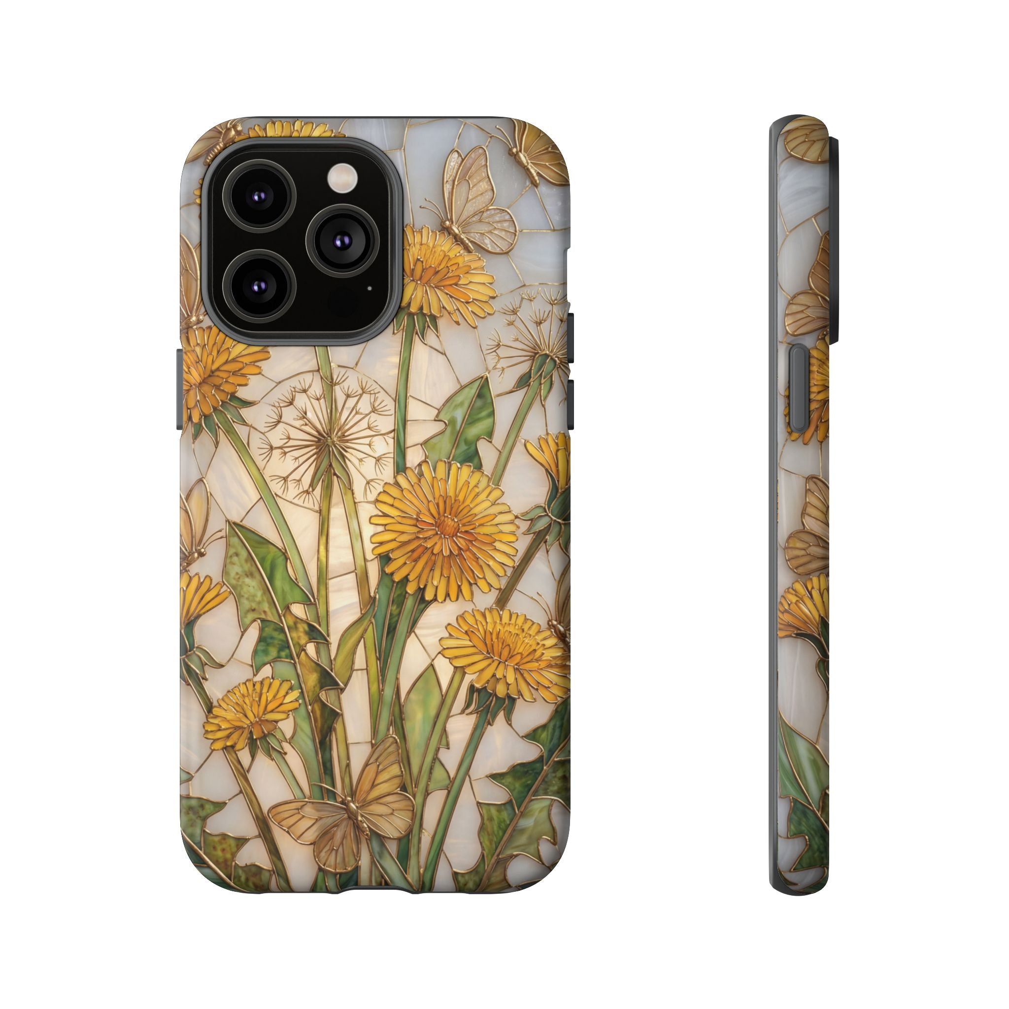 Dandelion Bouquet Tough iPhone Case — Floral Botanical Protective Cover