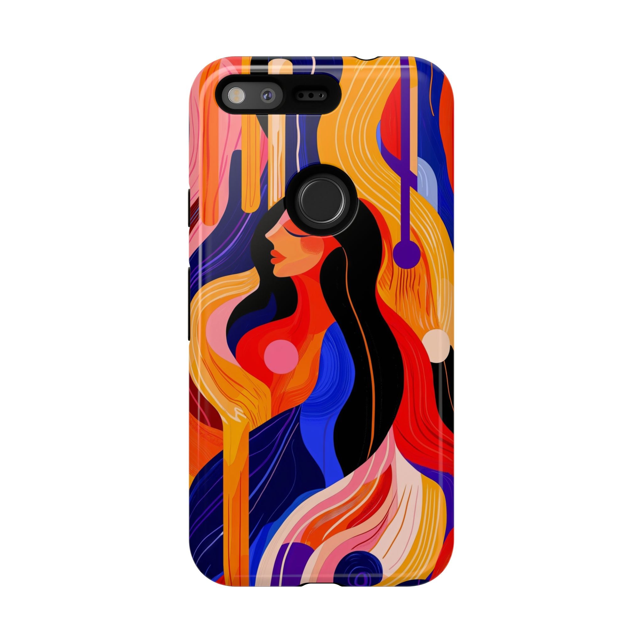 Abstract Colourful Woman Google Pixel Tough Case | Vibrant Artistic