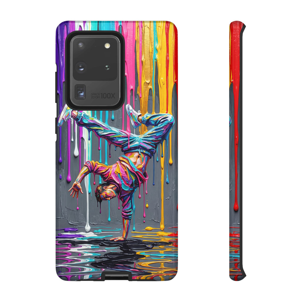 Colorful Breakdancer Graffiti Tough Samsung Galaxy Phone Case