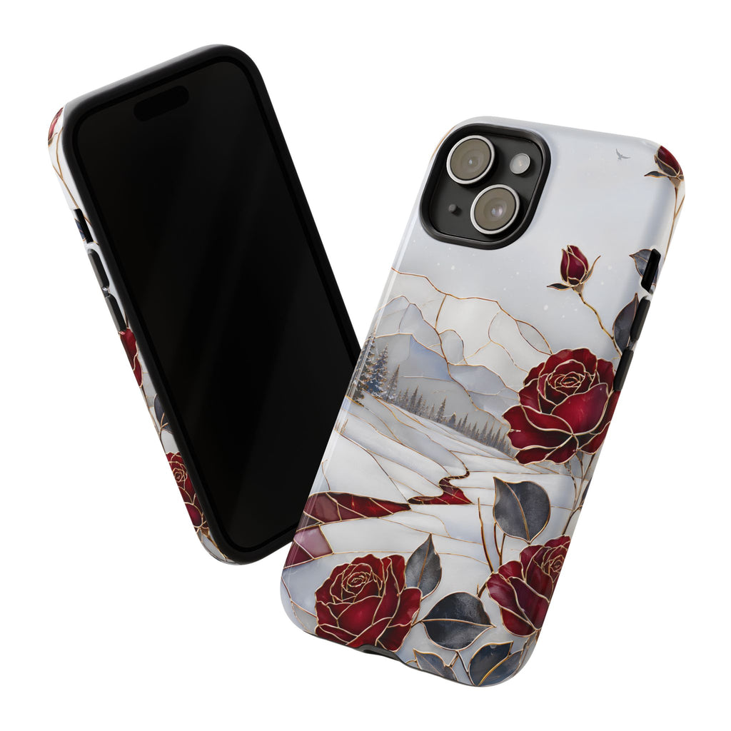 Winter Rose iPhone Case | Red Floral iPhone Case