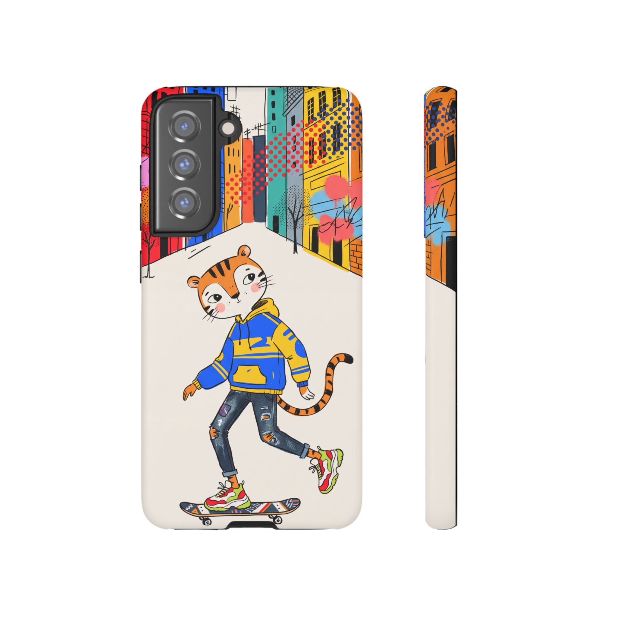 Skater Tiger Samsung Galaxy Phone Case