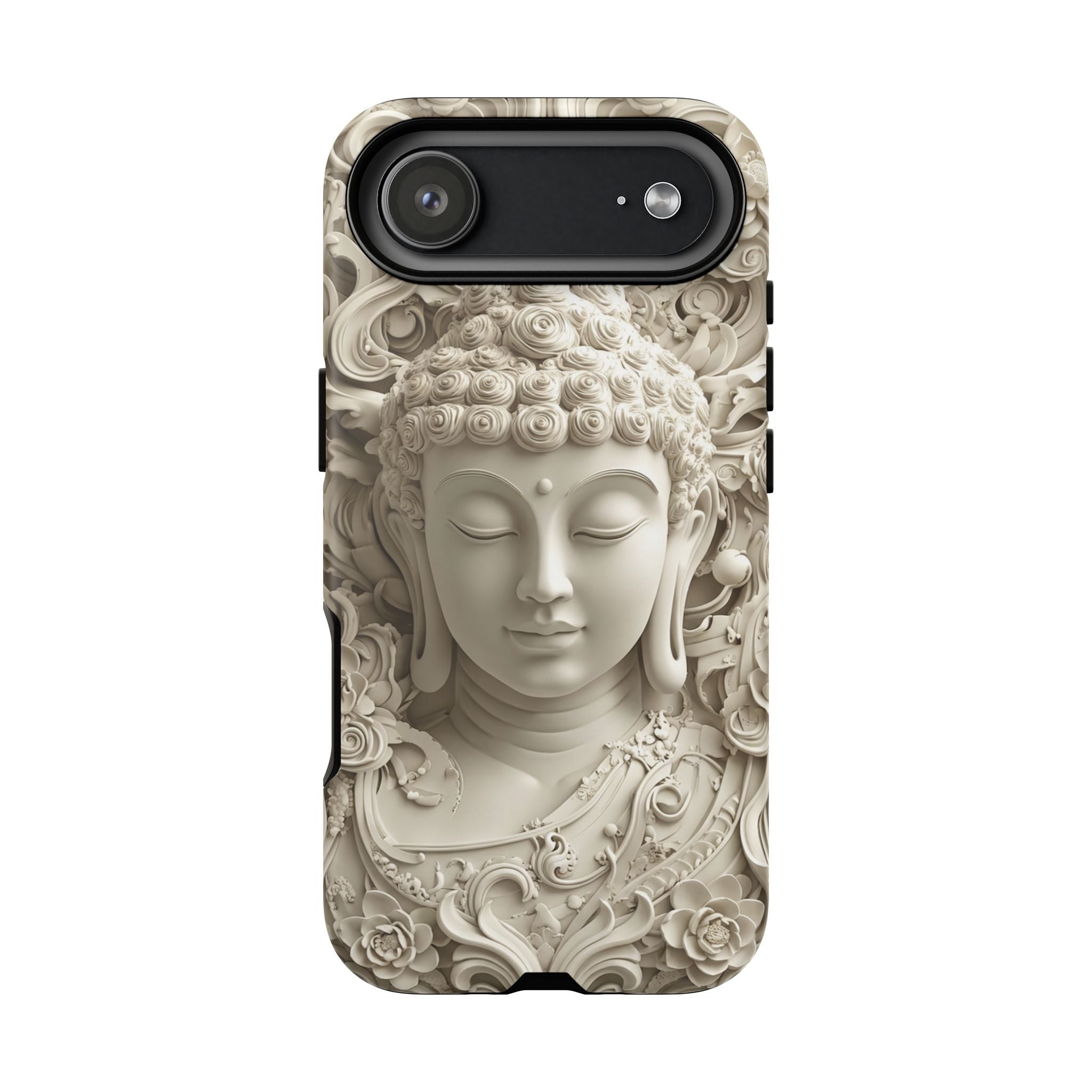 Buddha Relief iPhone Case — Serene Zen Protective Phone Cover