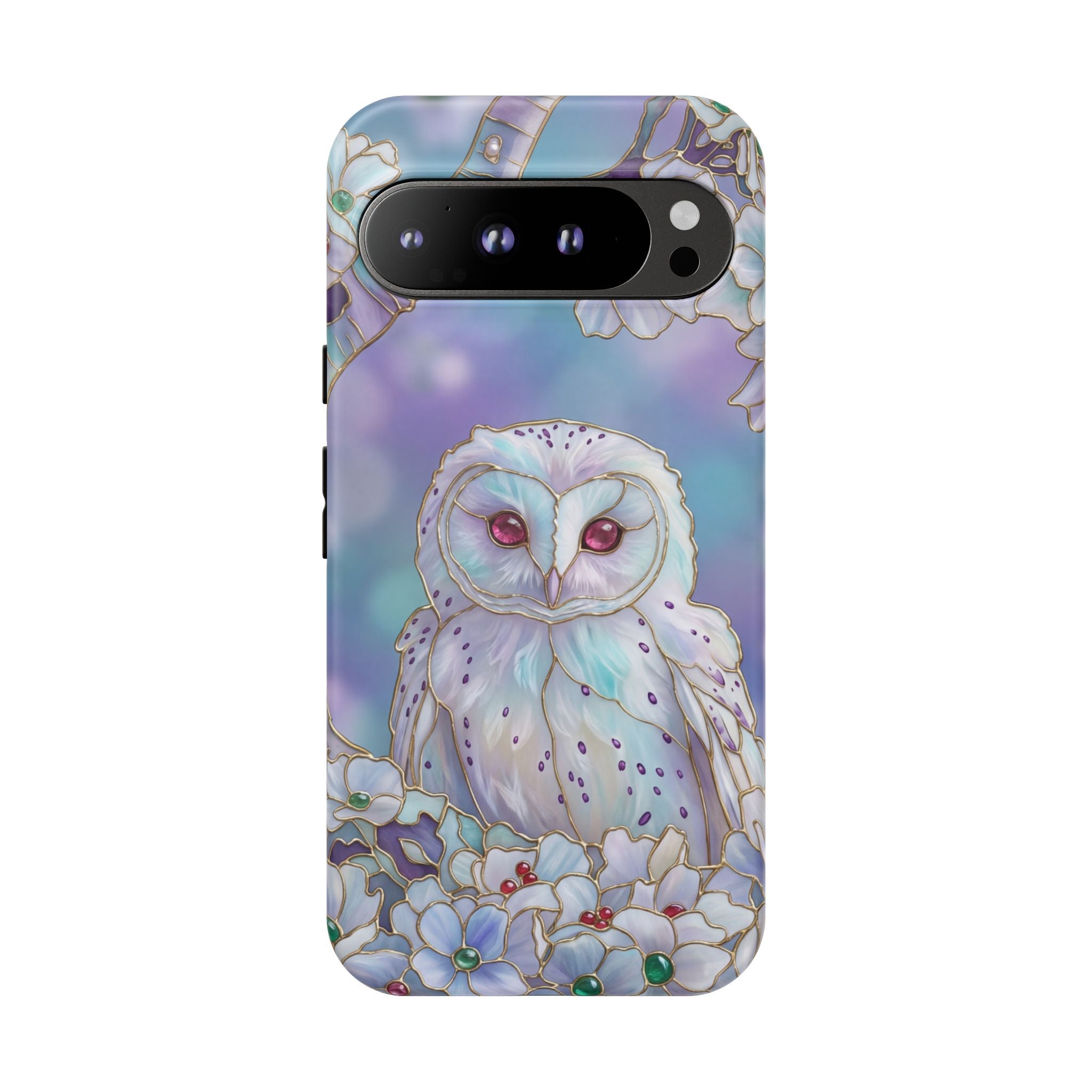 Pastel Floral  Mystical Barn Owl Google Pixel Case