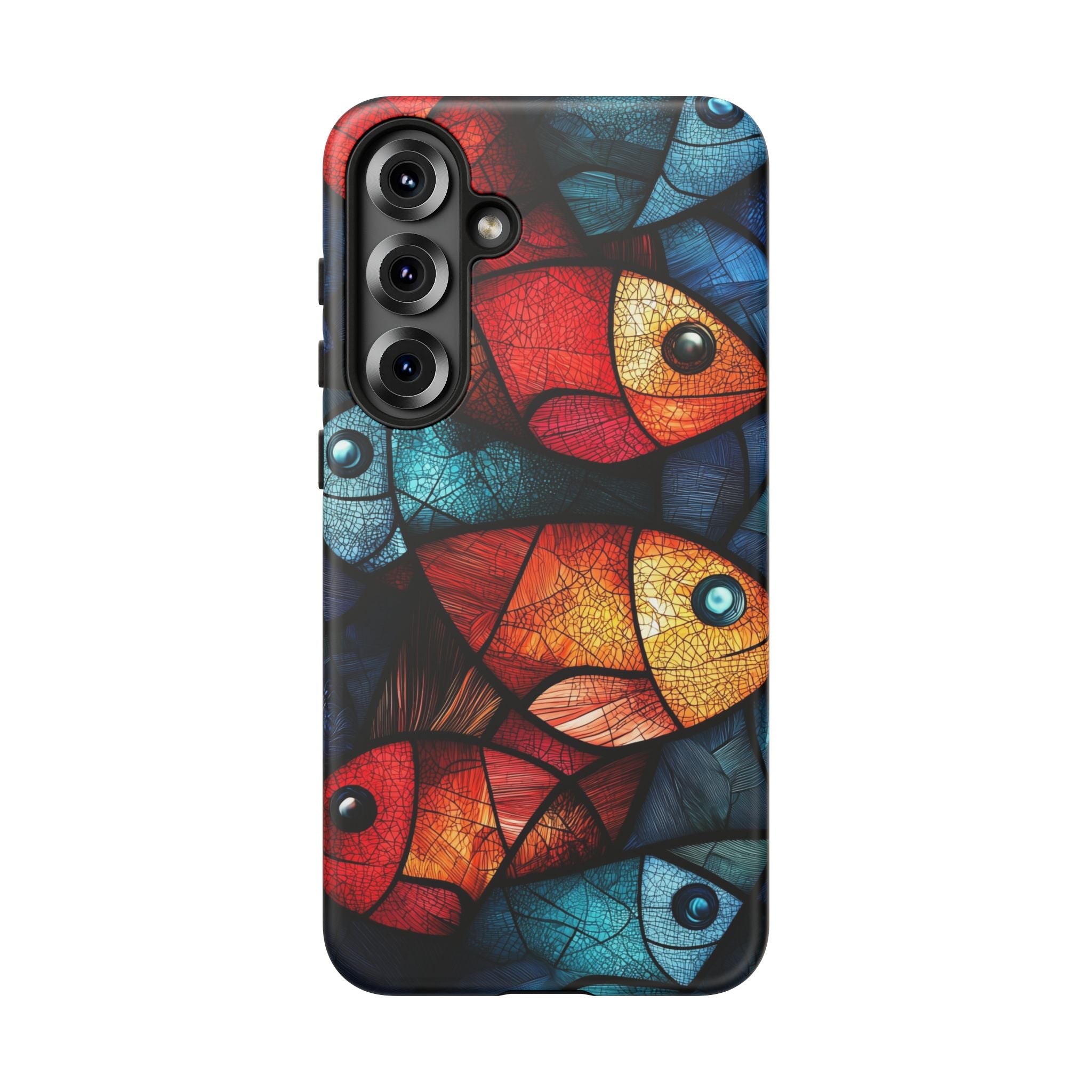 Fish Mosaic Tough Samsung Galaxy Case — Colourful Artistic Fish Pattern