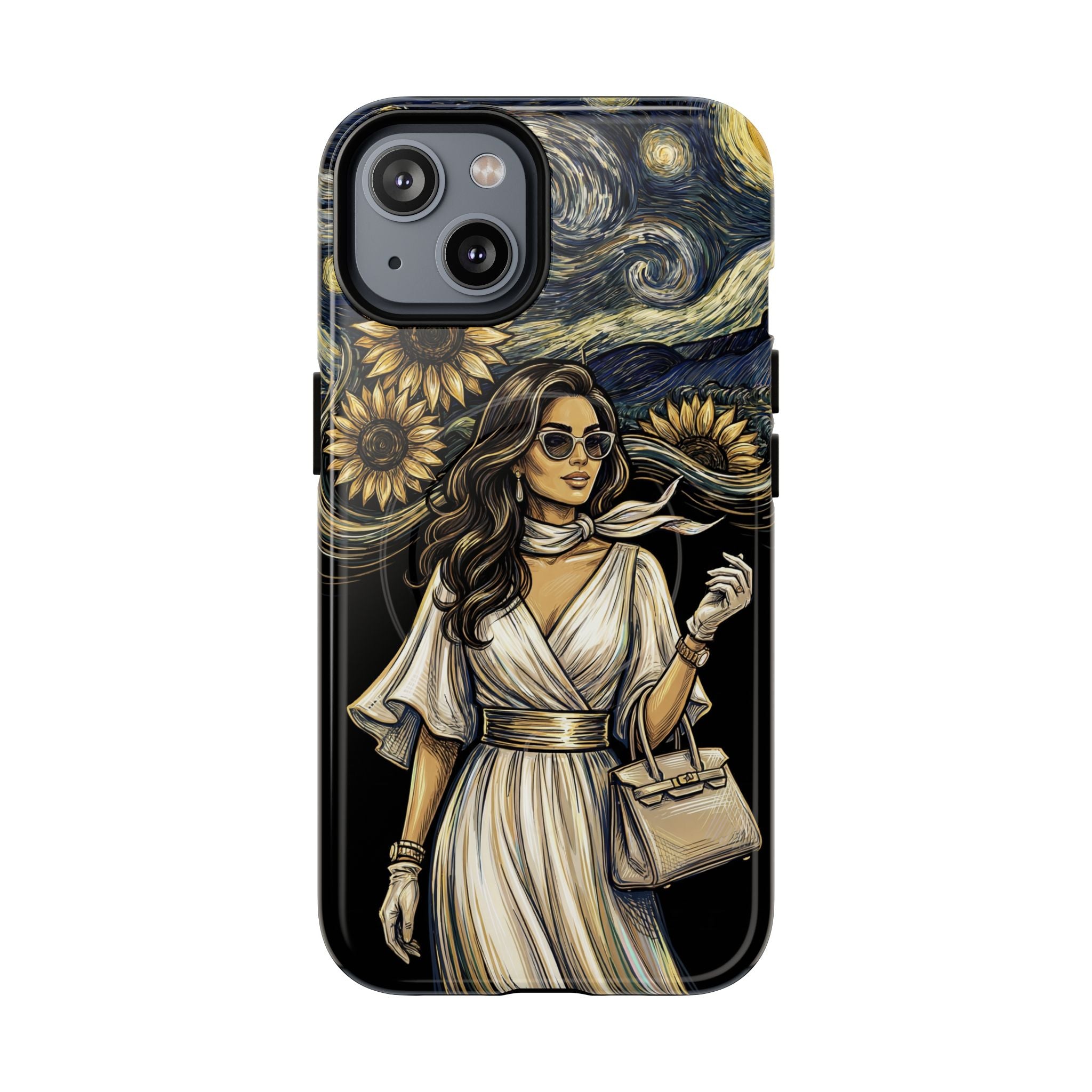 Van Gogh Night Sunflowers MagSafe iPhone Case | Chic Woman Art