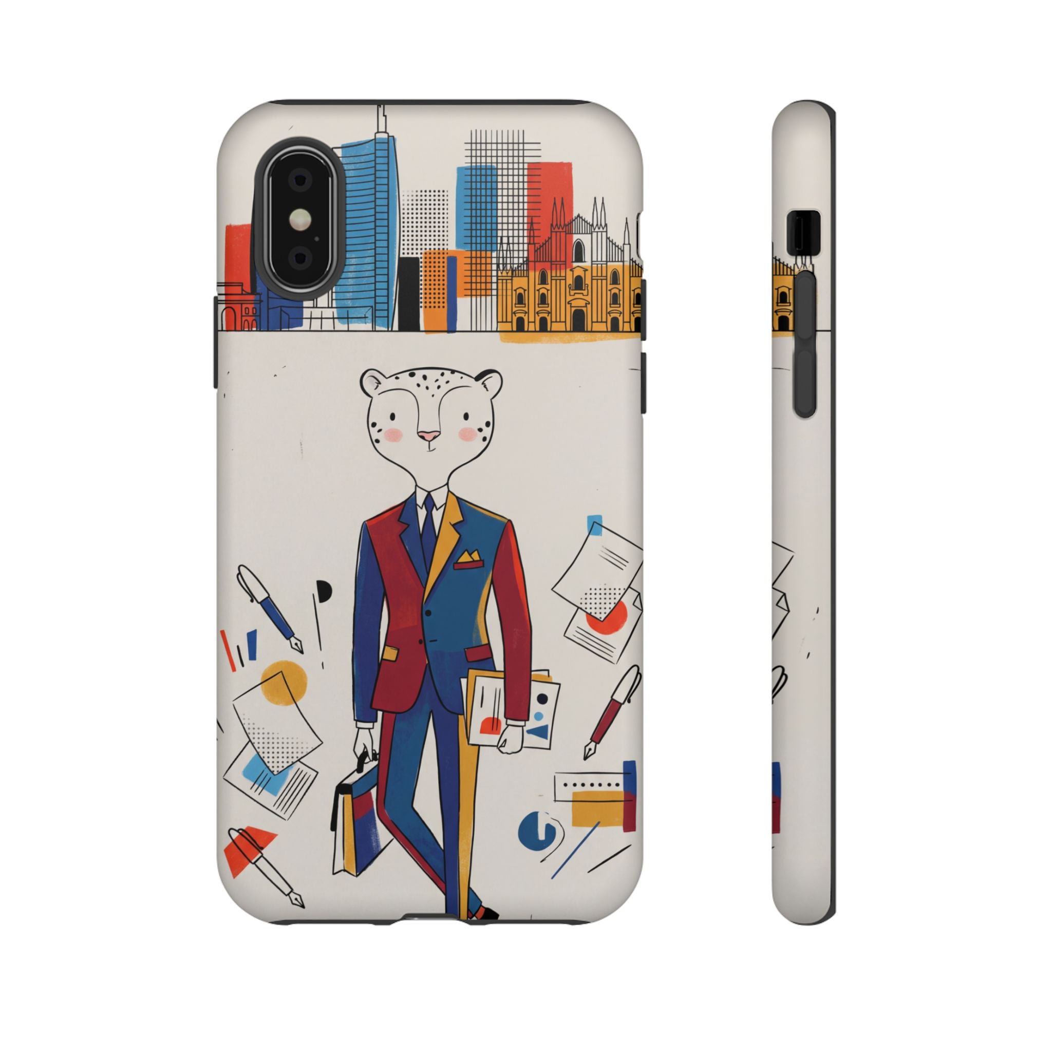Leopard Executive Phone Case | Business Chic Illustrated